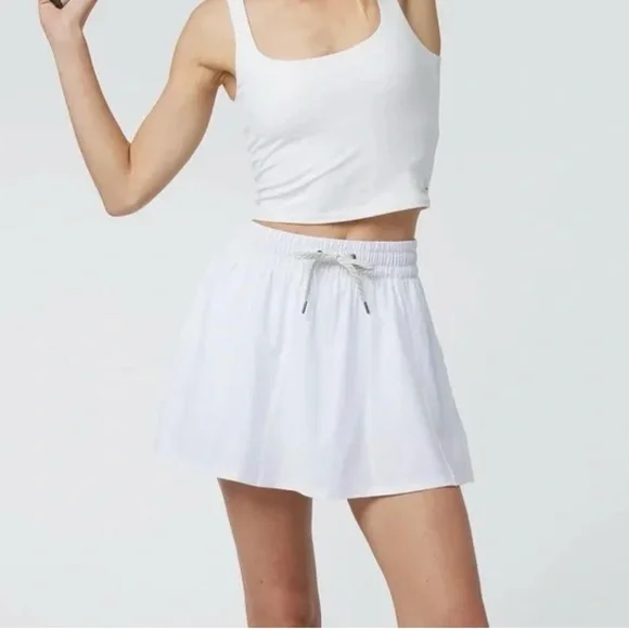 Vuori Cream Elastic Waist Skirt - Picture 5 of 5